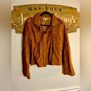 Suede look jacket